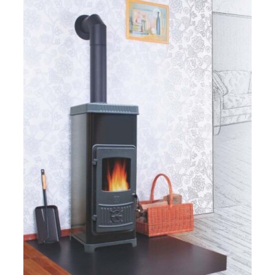Σόμπα ξύλου Plamen Dora 10N μαύρο, 7.2kW - Σόμπες ξύλου