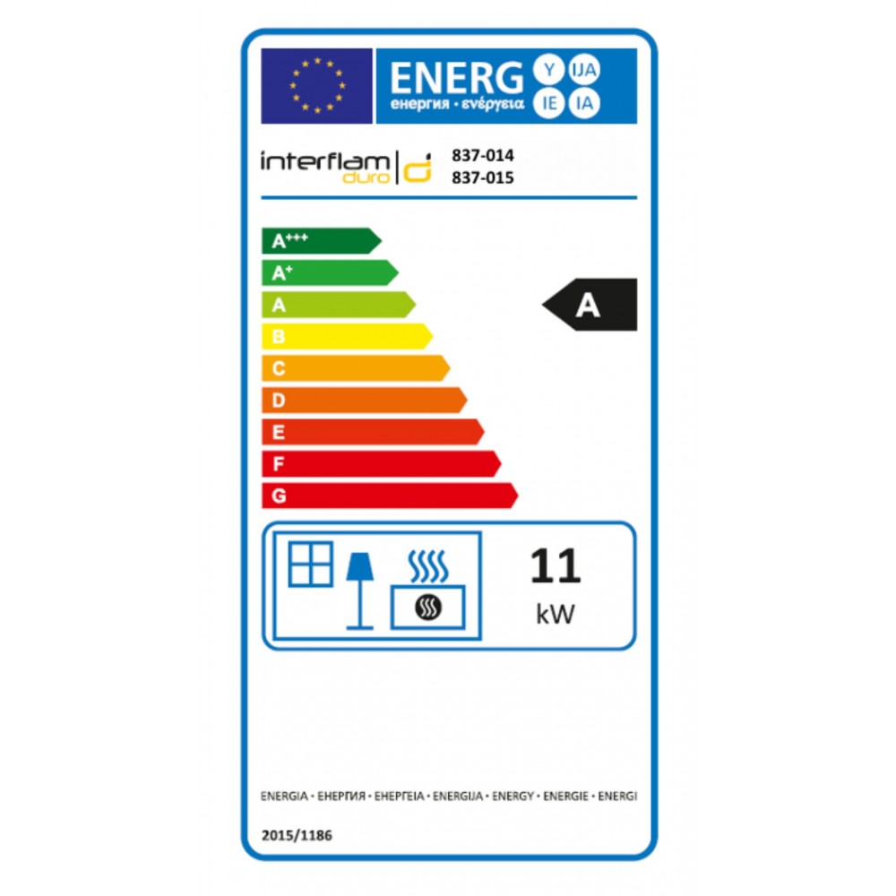 Ενεργειακό τζάκι UNIFLAM 600 DURO S με παροχή αέρα, δεξιά πλευρά, 11kW | Μοντέρνα Τζάκια | Ενεργειακά Τζάκια |