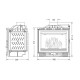 Ενεργειακό τζάκι UNIFLAM 600 PLUS ECO with damper, 8kW | Μαντεμένια Τζάκια | Ενεργειακά Τζάκια |