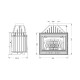 Ενεργειακό τζάκι UNIFLAM 700 OPTIMA ECO with damper, 12kW | Μοντέρνα Τζάκια | Ενεργειακά Τζάκια |