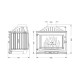 Ενεργειακό τζάκι UNIFLAM 700 SELENIC ECO with damper, 10kW | Μαντεμένια Τζάκια | Ενεργειακά Τζάκια |