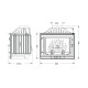 Ενεργειακό τζάκι UNIFLAM 700 STANDARD ECO με αποσβεστήρα, 10kW | Μοντέρνα Τζάκια | Ενεργειακά Τζάκια |