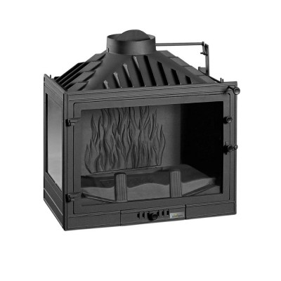 Ενεργειακό τζάκι UNIFLAM 700 STANDARD με αποσβεστήρα, αριστερή πλευρά, 14kW - Ενεργειακά Τζάκια