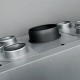 Ενεργειακό τζάκι UNIFLAM 860 EVO PBS με αεραγωγούς και παροχή αέρα, κυρτό γυαλί, αριστερή πλευρά, 15kW | Μοντέρνα Τζάκια | Ενεργειακά Τζάκια |