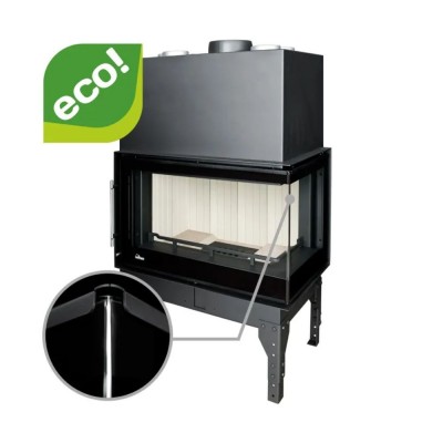 Ενεργειακό τζάκι UNIFLAM 860 EVO PBS με αεραγωγούς και παροχή αέρα, κυρτό γυαλί, δεξιά πλευρά, 15kW - Σύγκριση Προϊόντων