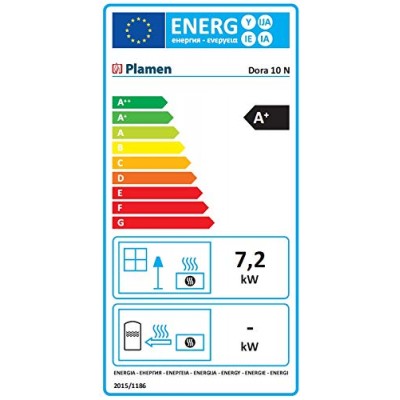 Σόμπα ξύλου Plamen Dora 10N πράσινο, 7.2kW - Σόμπες ξύλου