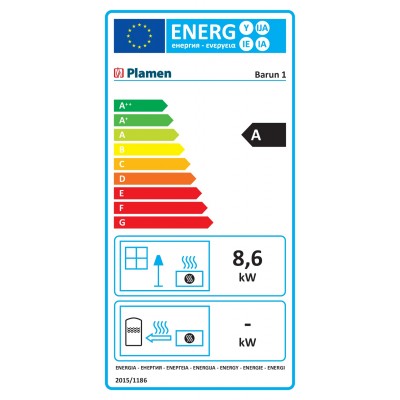 Ενεργειακό τζάκι Plamen Barun 1, 8.6kW - Ενεργειακά Τζάκια
