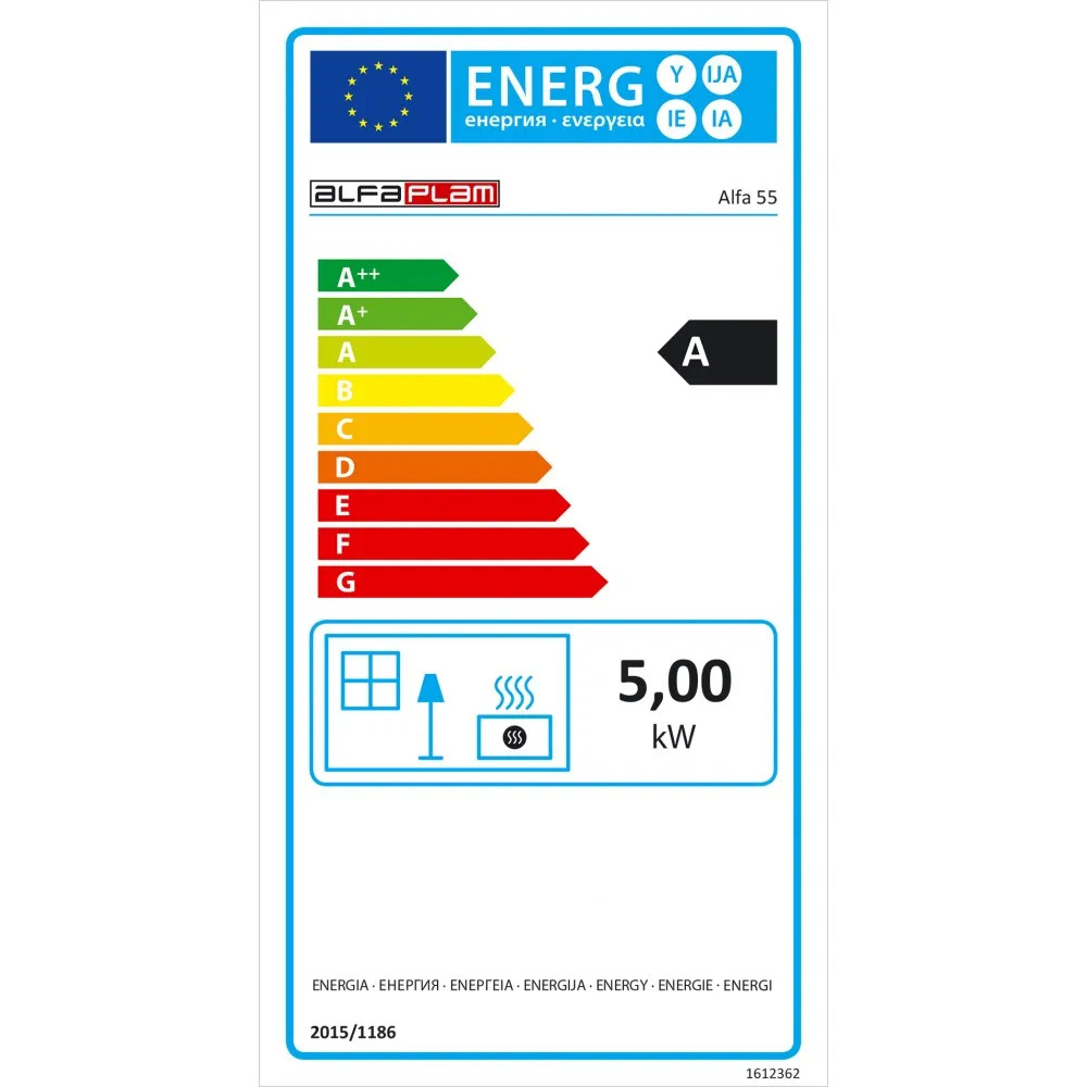 Μασίνα ξύλου με φούρνο Alfa Plam Alfa 55 Termo White-Left, 5kW | Μασινεσ ξύλου με φουρνο | Μασινεσ Ξυλου |