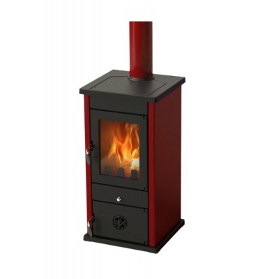 Ξυλόσομπα καλοριφερ MBS Thermo Vesta Red, 11.2kW - Wood cooker MBS Thermo MAGNUM 17kW