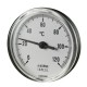 Bimetallic thermoplastic thermometer Cewal, Rear stem 50mm x 1/2'' | Υδραυλικά Όργανα | Παρελκόμενα |