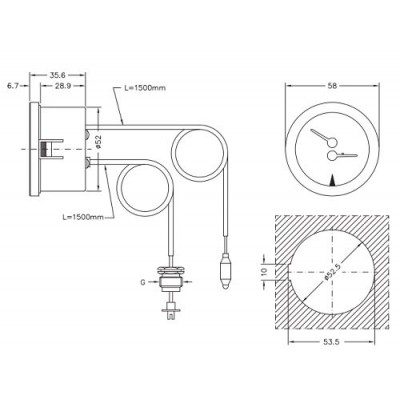 Capillary thermomanometer Cewal, Thermoplastic case - Παρελκόμενα