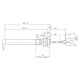 Αντίσταση σόμπας πέλλετ Palazzetti, Mήκος 188mm, 350W | Αντιστάσεις σομπών πελλετ | Ανταλλακτικά για σόμπες pellet |