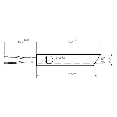 Αντίσταση σόμπας πέλλετ Ferroli, Anselmo Cola, μήκος 130mm, 350W - Ανταλλακτικά