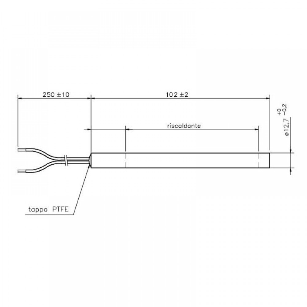 Αντίσταση σόμπας πέλλετ Arce, Cadel, Eurofiamma, Eurosteack, Μήκος 101mm, 300W | Αντιστάσεις σομπών πελλετ | Ανταλλακτικά για σόμπες pellet |