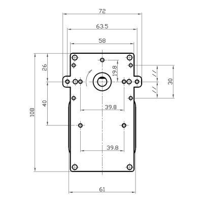 Ηλεκτρομειωτήρας Kenta K9117156, 5RPM - Ηλεκτρομειωτήρες