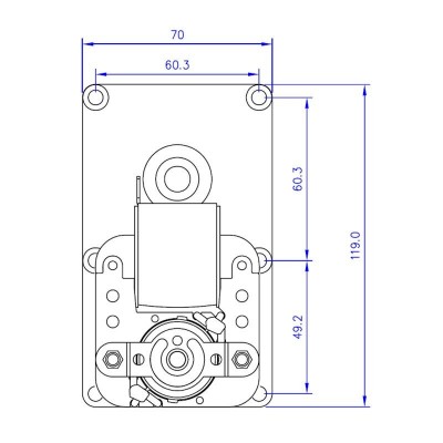 Ηλεκτρομειωτήρας σόμπας πέλλετ Mellor FB1167, 3RPM - Ανταλλακτικά για σόμπες pellet