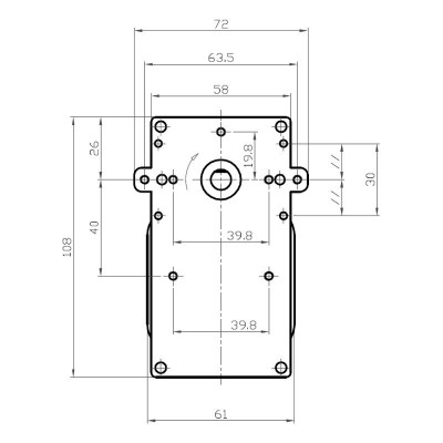 Ηλεκτρομειωτήρας Kenta K9117304, 12RPM - Ηλεκτρομειωτήρες