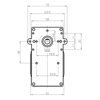 Ηλεκτρομειωτήρας Kenta K9115068, 2RPM - Ηλεκτρομειωτήρες