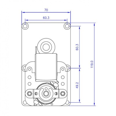 Ηλεκτρομειωτήρας Mellor FB1137, 4.75RPM - Ηλεκτρομειωτήρες