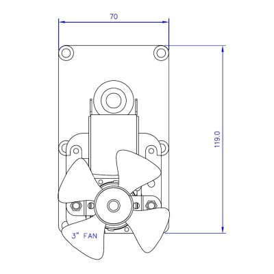 Ηλεκτρομειωτήρας Mellor FB1304, 8RPM - Ηλεκτρομειωτήρες