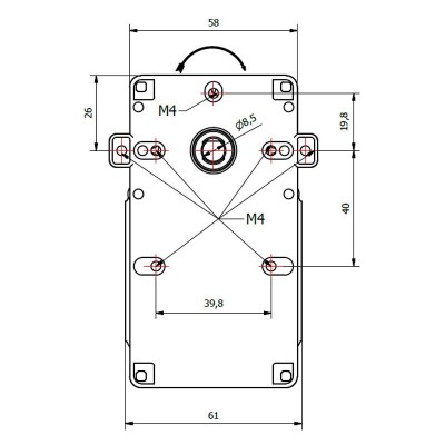 Ηλεκτρομειωτήρας σόμπας πέλλετ Kenta K9115003, 1.5RPM - Ανταλλακτικά για σόμπες pellet