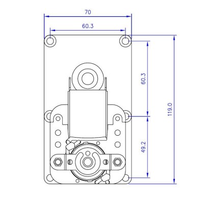 Ηλεκτρομειωτήρας σόμπας πέλλετ Mellor FB1268, 1.5RPM - Ηλεκτρομειωτήρες σομπών πέλλετ