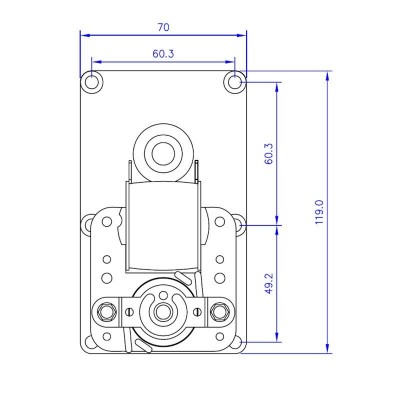 Ηλεκτρομειωτήρας Mellor FB1171, 1.5RPM - Ηλεκτρομειωτήρες