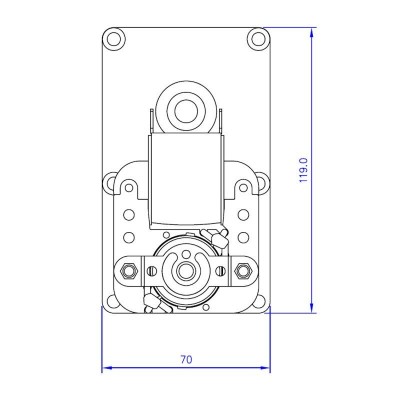 Ηλεκτρομειωτήρας Mellor FB1183, 2RPM - Ηλεκτρομειωτήρες