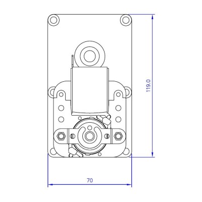 Ηλεκτρομειωτήρας σόμπας πέλλετ Mellor FB1218, 3RPM για Arce, Clementi, Enviro, Vescovi, Pasqualicchio - Ηλεκτρομειωτήρες σομπών πέλλετ