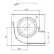Εφαπτομενικός βεντιλατέρ σόμπας πέλλετ Ø80 mm, Ροής 305 m³/h - TGO 80/1-270/35 EMMEVI - FERGAS 153459 | Βεντιλατέρς σομπών πέλλετ | Ανταλλακτικά για σόμπες pellet |