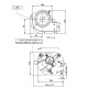 Εφαπτομενικός βεντιλατέρ σόμπας πέλλετ Ø80 mm, Ροής 175-195 m³/h - TGO 80/1-300/35 EMMEVI - FERGAS 149502 | Βεντιλατέρς σομπών πέλλετ | Ανταλλακτικά για σόμπες pellet |