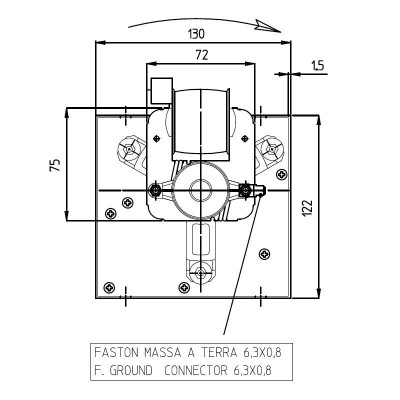 Εφαπτομενικός βεντιλατέρ σόμπας πέλλετ Ø80 mm, Ροής 251-302 m³/h - TGA 80/1-360/35 EMMEVI - FERGAS 153503 - Σύγκριση Προϊόντων