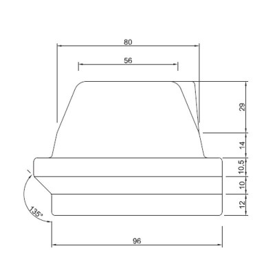 Δοχείο καύσης Pellet 165X106 - Θάλαμοι Καύσης