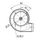 Απαγωγέας καπνού EBM, Maximum, Ροής 170 m³/h για πέλλετ σόμπες Palladio | για Σόμπες Pellet | Ανταλλακτικά |