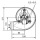 Απαγωγέας καπνού EBM, Maximum, Ροής 170 m³/h για πέλλετ σόμπες Palladio | για Σόμπες Pellet | Ανταλλακτικά |