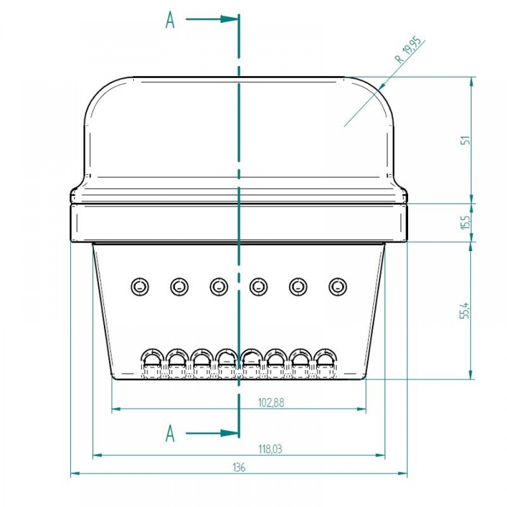 Δοχείο καύσης Pellet 136X92mm | Θάλαμοι Καύσης | για Σόμπες Pellet |