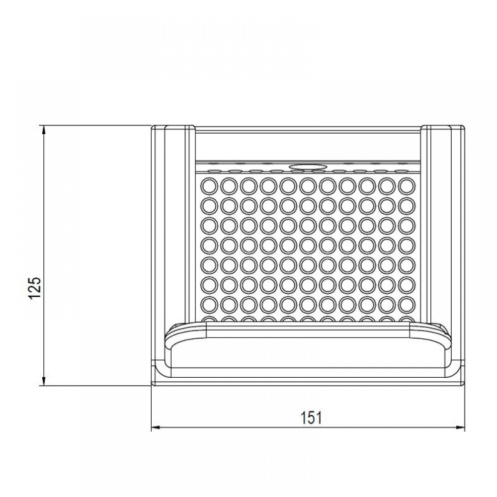 Μαντεμένιο δοχείο καύσης πέλλετ, 151X125mm | Θάλαμοι Καύσης | Ανταλλακτικά για σόμπες pellet |