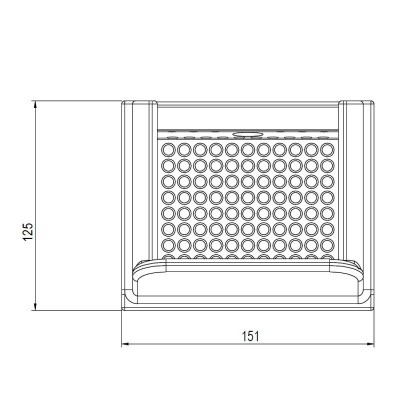 Μαντεμένιο δοχείο καύσης πέλλετ Eco Spar Orion, 151X125mm - Δοχεία καύσης πελλετ