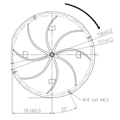 Βεντιλατέρ καυσαερίων σόμπας πέλλετ Fandis, airflow 130/155 m³/h για Clam, Deville, Ecoteck, Edilkamin, Karmek One, Ravelli, Puros, Palazzetti - Ανταλλακτικά για σόμπες pellet