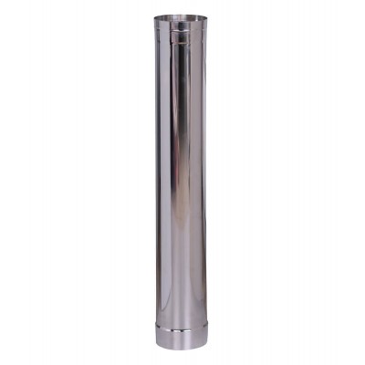 Καπναγωγός, Ευθύγραμμος, Ανοξείδωτο, INOX AISI 304, Μήκος 1m, Ф80-Φ350 - Μπουριά σόμπας / φουγάρα σόμπας