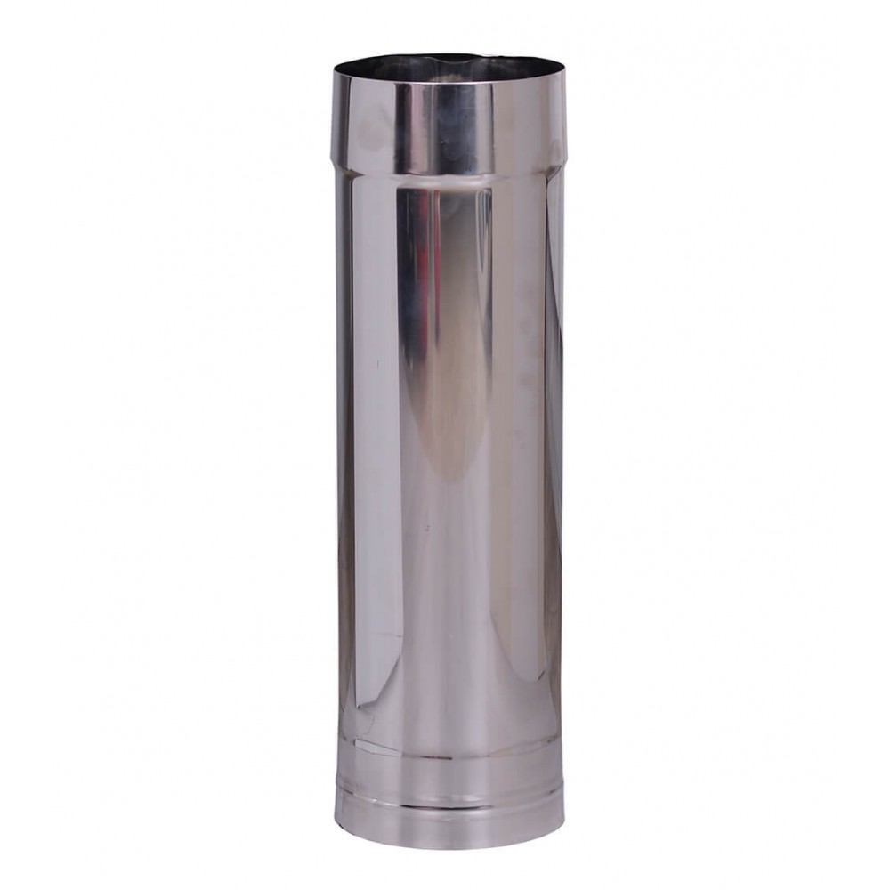 Καπναγωγός, Ευθύγραμμος, INOX AISI 304, Μήκος 0.5m, Ф80-Φ350