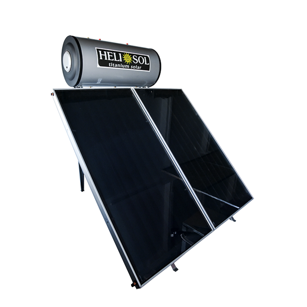Σύστημα Heliosol, Titanium Solar 200L, διπλής ενέργειας, Panels 2 x 2.05m²