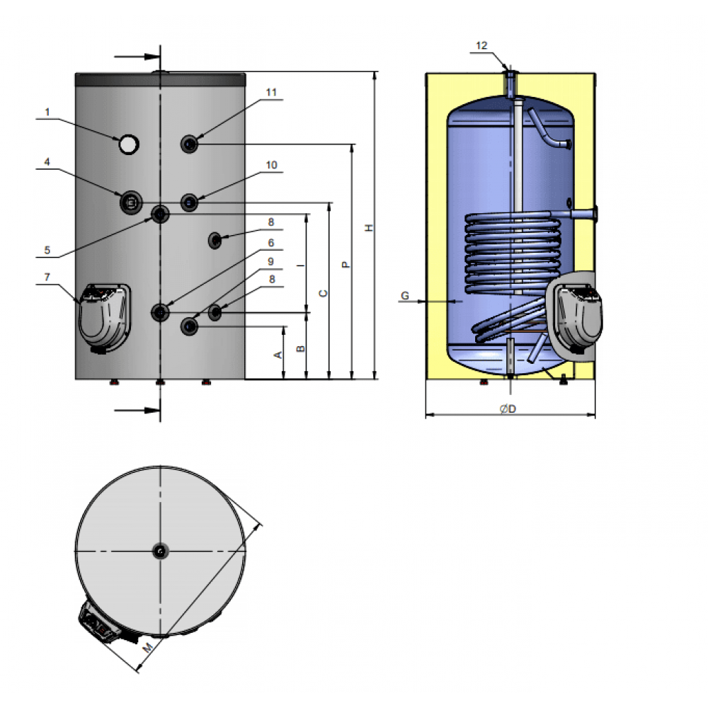 Μπόιλερ Λεβητοστασίου Eldom, FV15060S, 150L, Ένας εναλλάκτης, επισμαλτωμένο | Θερμοσίφωνες Μπόιλερ Λεβητοστασίου Eldom, FV15060S, 150L, Ένας εναλλάκτης, επισμαλτωμένο | Θερμοσίφωνες | Ζεστό νερό |