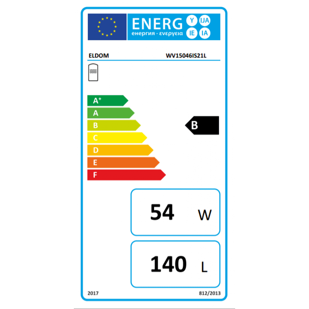 Κατακόρυφος θερμοσίφωνας Eldom, WV15046IS21L/R, 150L, Δύο παράλληλοι εναλλάκτες, ανοξείδωτο | Θερμοσίφωνες Κατακόρυφος θερμοσίφωνας Eldom, WV15046IS21L/R, 150L, Δύο παράλληλοι εναλλάκτες, ανοξείδωτο | Θερμοσίφωνες | Ζεστό νερό |