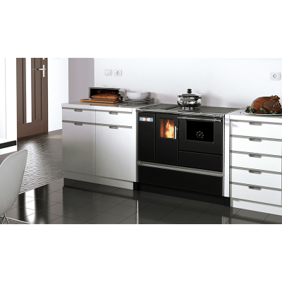 Μασίνα πέλλετ Alfa Plam Alfa 90 Pellet Ανθρακίτης, 8.18kW - Σόμπες Pellet