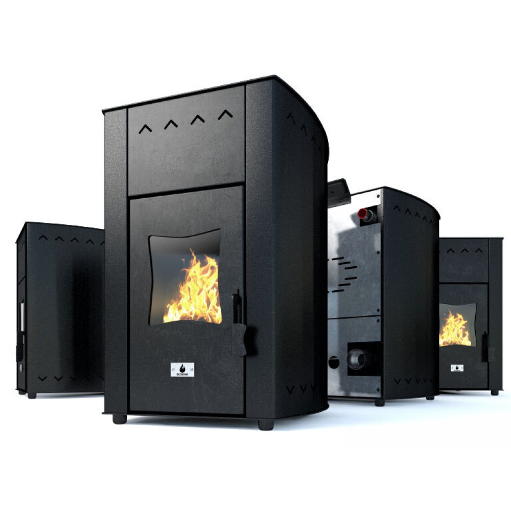 Υδραυλική σόμπα πέλετ Eco Spar Minima Black, 12kW | Υδραυλικές Σόμπες Pellet | Σόμπες Pellet |