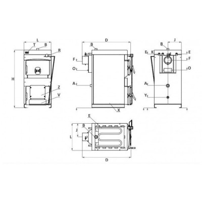 Λέβητας ξύλου BURNiT NWB MAX 90, 90kW - BURNiT