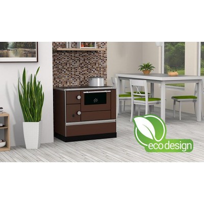 Μασίνα ξύλου με φούρνο Alfa Plam Alfa 90 H Favorit Brown Left, 6.4kW - Μασίνες Ξύλου με Φούρνο