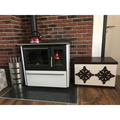 Μασίνα ξύλου με φούρνο Plamen 850 Glas N, 8kW - 