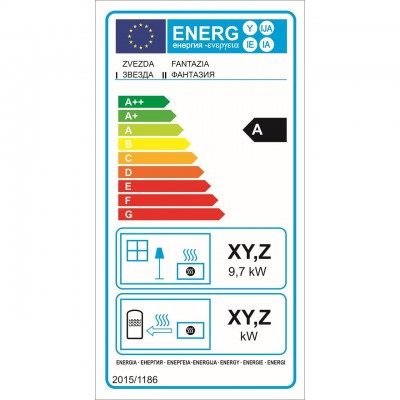 Ξυλόσομπα Zvezda Fantasia, 9.7kW - Ξύλο